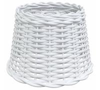 vidaXL Abat-Jour de plafonnier Blanc Ø30x20 cm Osier, Abat-Jour de Couloir, Abat-Jour pour Chambre, Abat-Jour Blanc, Abat-Jour de Chambre