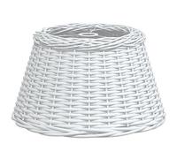 vidaXL Abat-Jour de plafonnier Blanc Ø50x30 cm Osier, Abat-Jour de Couloir, Abat-Jour pour Chambre, Abat-Jour Blanc, Abat-Jour de Chambre