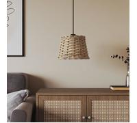 vidaXL Abat-jour de plafonnier marron Ø20x15 cm osier 364373