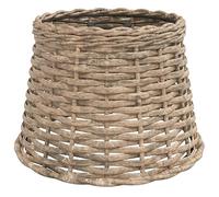 vidaXL Abat-jour de plafonnier marron Ø25x17 cm osier