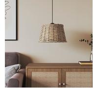 vidaXL Abat-jour de plafonnier en osier marron Ø38 x 23 cm 364376