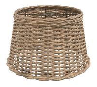 Abat-jour de plafonnier marron Ø45x28 cm osier 364378