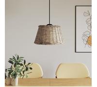 vidaXL Abat-jour de plafonnier marron Ø50x30 cm osier 364379