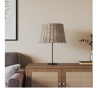 vidaXL Abat-jour en osier Ø40×26 cm Marron – Pour lampe de table, chevet et suspendue