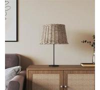 vidaXL Abat-jour en osier Ø40×26 cm Marron – Pour lampe de table, chevet et suspendue