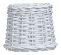 vidaXL Abat-jour Osier 25x17 cm Blanc Blanc G