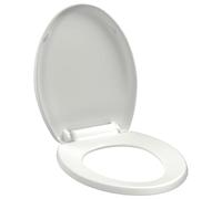 vidaXL Abattant WC à fermeture en douceur Libération rapide Blanc