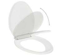 vidaXL Abattant WC à fermeture en douceur Libération rapide Blanc