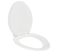 vidaXL Abattant WC à fermeture en douceur Libération rapide Blanc
