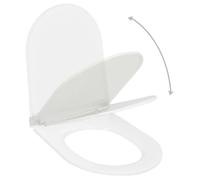 vidaXL Abattant WC à fermeture en douceur Libération rapide Blanc