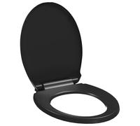 vidaXL Abattant WC Siège de toilette à fermeture en douceur – Noir