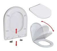 vidaXL Abattant WC Carré – Fermeture Douceur, Libération Rapide