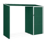 vidaXL Abri à Bois de Jardin Hangar de Stockage d'Outils Abri de Rangement Remise en Rondins Cabane Extérieur Vert 46293