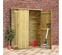 Vidaxl Abri À Outils De Jardin 123x50x171 Cm Pinède Imprégnée