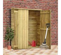 Vidaxl Abri À Outils De Jardin 123x50x171 Cm Pinède Imprégnée