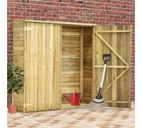 Vidaxl Abri À Outils De Jardin 163x50x171 Cm Pinède Imprégnée Vert