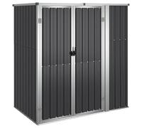 vidaXL Abri à Outils de Jardin Anthracite 161x89x161cm Acier galvanisé