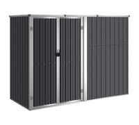 Vidaxl Abri À Outils De Jardin Anthracite 225x89x161cm Acier Galvanisé