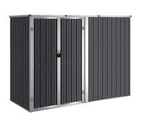 Vidaxl Abri À Outils De Jardin Anthracite 225x89x161cm Acier Galvanisé