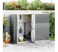 Vidaxl Abri À Outils De Jardin Gris 225x89x161 Cm Acier Galvanisé Gris