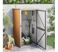 vidaXL Abri à Outils de Jardin Remise de Stockage Organisateur d'Outils Cabane de Rangement Extérieur Marron 88x89x161 cm 316208