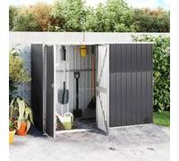 vidaXL Abri à Outils de Jardin Remise de Stockage Organisateur d'Outils Cabane de Rangement Extérieur Anthracite 316215 Gris G