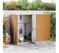 vidaXL Abri à Outils de Jardin Remise de Stockage Organisateur d'Outils Cabane de Rangement Extérieur Marron 225x89x161 cm 316216
