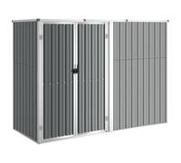 Vidaxl Abri À Outils De Jardin Gris 225x89x161 Cm Acier Galvanisé Gris