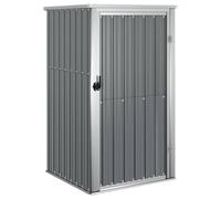 vidaXL Abri à Outils de Jardin Remise de Stockage Organisateur d'Outils Cabane de Rangement Extérieur Gris 88x89x161 cm Acier Galvanisé