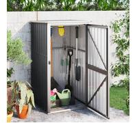 vidaXL Abri à Outils de Jardin Remise de Stockage Organisateur d'Outils Cabane de Rangement Extérieur Anthracite 88x89x161 316207