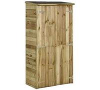 Abri à outils pour jardin Pin 85 x 48 x 177 cm