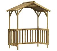 vidaXL Abri de Barbecue 163,5x93x210 cm Bois de pin imprégné
