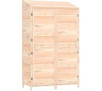 Abri De Jardin Bois De Sapin Solide Résistant Aux Intempéries Cabine De Rangement Extérieur