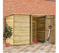 vidaXL Abri de jardin 232x110x170 cm Bois de pin imprégné Double porte 46363