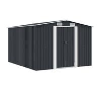 vidaXL Abri de jardin 143342 – 257×298×178 cm – Métal anthracite