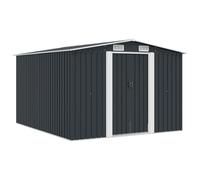 vidaXL Abri de jardin 143342 – 257×298×178 cm – Métal anthracite