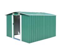 vidaXL Abri de jardin 257x298x178 cm Métal Vert 143340