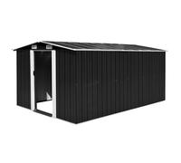 vidaXL Abri de jardin 257x392x181 cm Métal Anthracite 143346