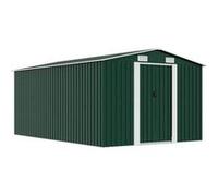 Abri de Jardin 257x298x178 cm Métal Vert Terrasse Patio Cabane à Outils vidaXL