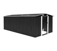 vidaXL Abri de jardin 257x489x181 cm Métal Anthracite 143350 Gris G