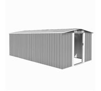 vidaXL Abri de jardin 257x489x181 cm Métal Gris 143349
