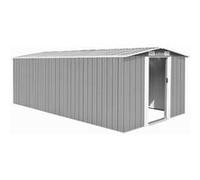 vidaXL Abri de jardin 257x489x181 cm Métal Gris 143349