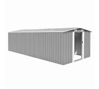 vidaXL Abri de jardin 257x580x181 cm Métal Gris 143353