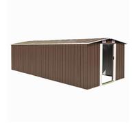 vidaXL Abri de jardin 257x580x181 cm Métal Marron 143355