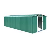 vidaXL Abri de jardin 257x580x181 cm Métal Vert 143352