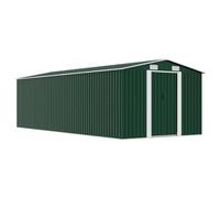 vidaXL Abri de Jardin 257x580x181 cm Métal Vert Terrasse Patio Cabane à Outils