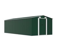 vidaXL Abri de jardin 257x580x181 cm Métal Vert 143352