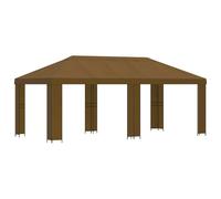 vidaXL Abri de Jardin 6 x 3 m Taupe Polyester et Acier 190, Jardin et Terrasse, Salon Extérieur, Ombre d'Été, Gazebo d'Événements, Tente Indus pour Patio Confortable