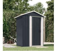 vidaXL Abri de jardin 316235 Anthracite 126×97,5×177 cm Acier galvanisé Rangement pour outils