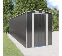 vidaXL Abri de jardin Anthracite 192x689x223 cm Métal galvanisé 3147455